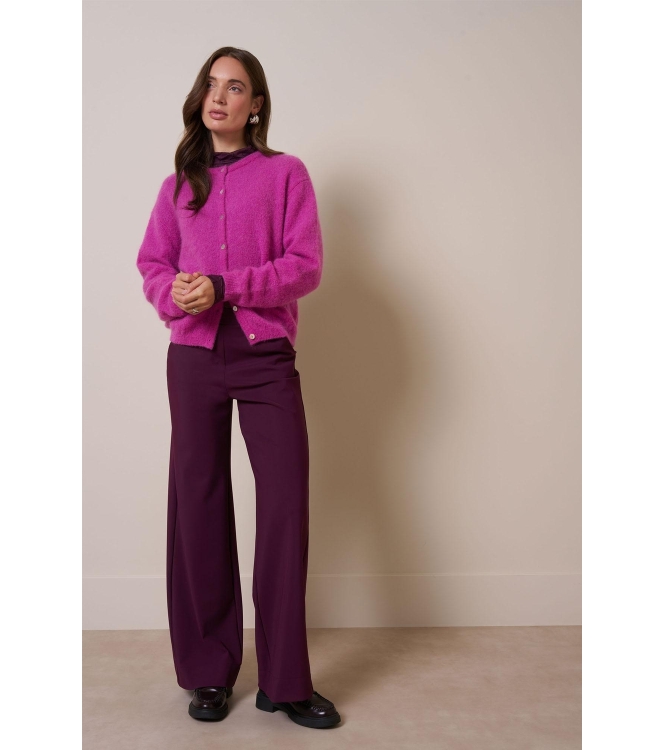 Studio Anneloes Lexie bonded trousers 3800 blackberry