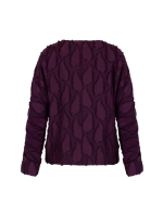 Studio Anneloes Madison jacquard top 3800 blackberry