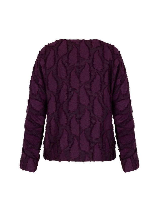 Studio Anneloes Madison jacquard top 3800 blackberry