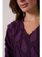 Studio Anneloes Madison jacquard top 3800 blackberry