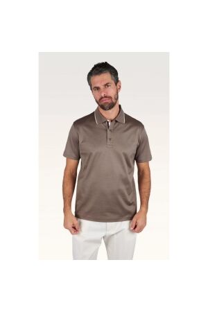 Paul and Shark Aqua coll fine pique polo 323 Brown