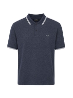 Paul and Shark Jaspe cotton pique polo 653 Dark blue