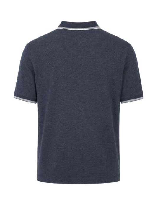 Paul and Shark Jaspe cotton pique polo 653 Dark blue