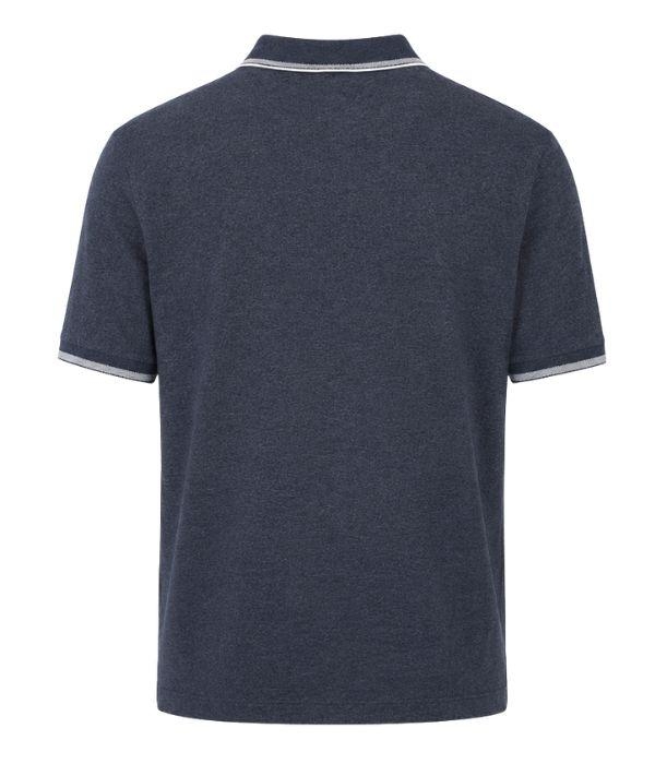 Paul and Shark Jaspe cotton pique polo 653 Dark blue