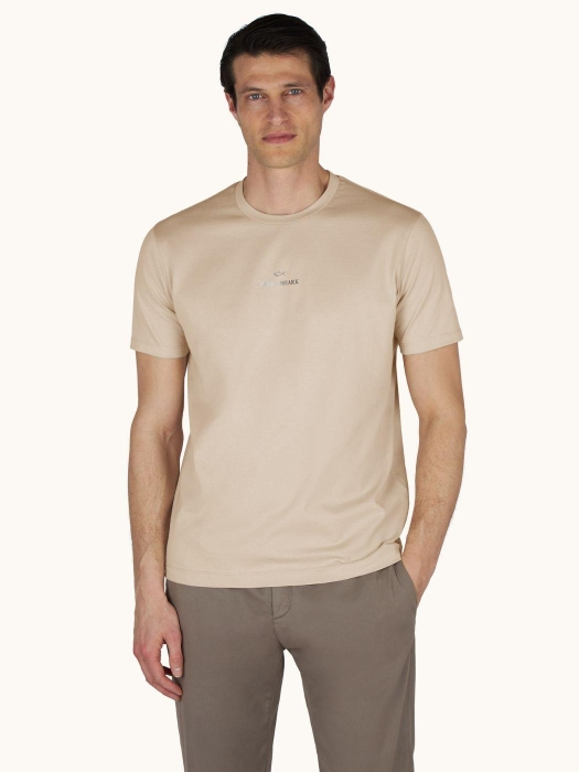 Paul and Shark Lightweight cotton jersey 348 Sand