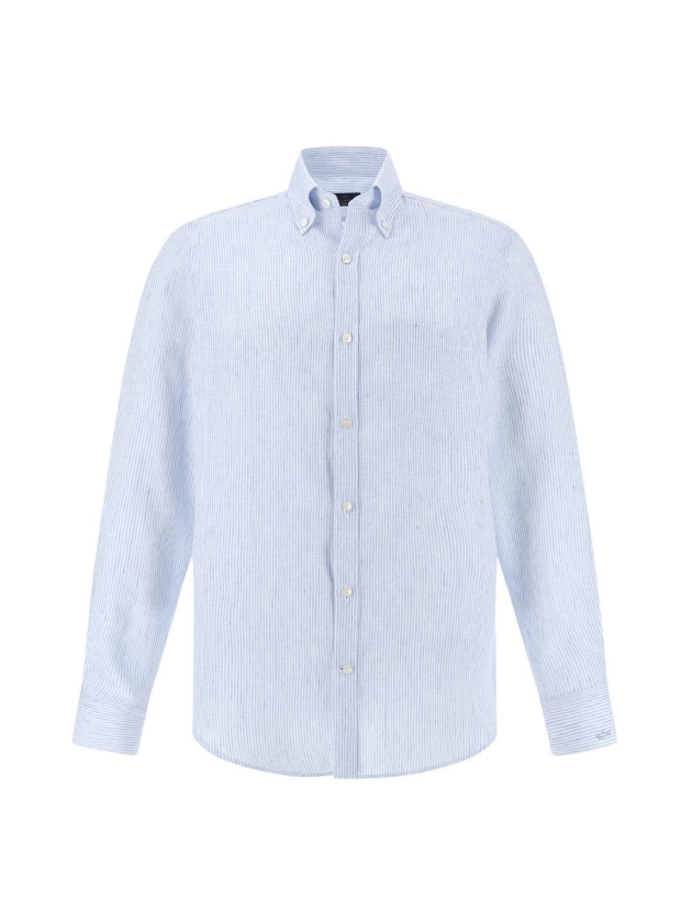 Paul and Shark Seersucker cotton shirt VA5 Offwhite