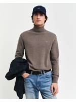 Gant Cotton Wool Turtleneck Sweater 294 dk hazelnut melange
