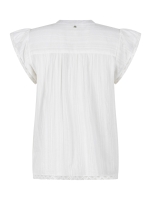 Tramontana Short-Sleeve Blouse Lace Tapes 00100 Off white