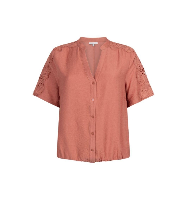 Tramontana Lace Detailed Blouse 004275 Dusty rose