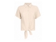 Tramontana Puckered Short-Sleeve Blouse 0067801 Stone melange