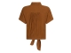 Tramontana Puckered Short-Sleeve Blouse 008135 Kombucha