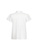 Tramontana Short-Sleeve Blouse Lace Tapes 001100 Off white