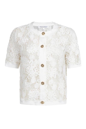 Tramontana Fancy Lace Cardigan 001100 Off white