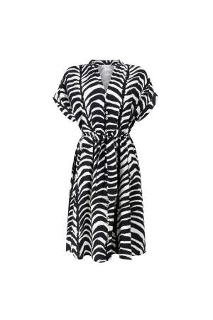 Tramontana Dress Palm Eclipse 009998 Print blacks