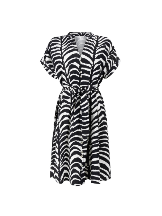 Tramontana Dress Palm Eclipse 009998 Print blacks
