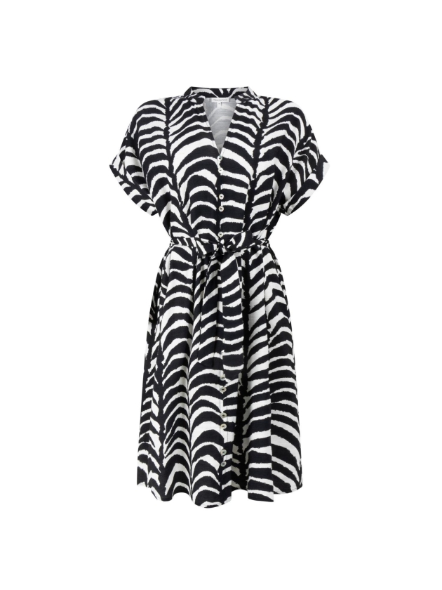 Tramontana Dress Palm Eclipse 009998 Print blacks