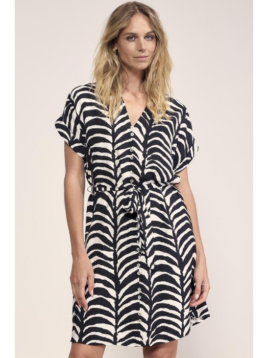Tramontana Dress Palm Eclipse 009998 Print blacks