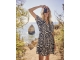 Tramontana Dress Palm Eclipse 009998 Print blacks