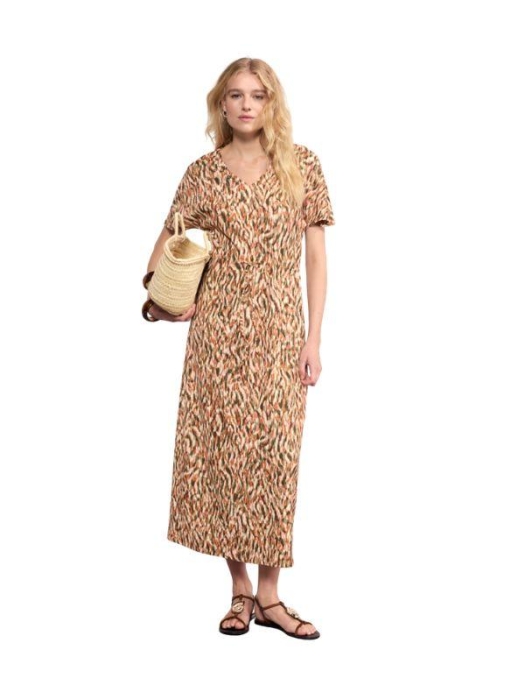 Tramontana Dress Animal Brush 100001 Print aloe