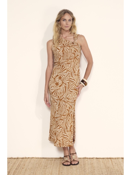 Tramontana Dress Flowy Shells 009992 Print browns