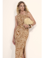 Tramontana Dress Flowy Shells 009992 Print browns