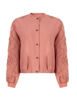 Tramontana Lace Detailed Jacket 004275 Dusty rose