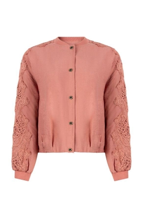 Tramontana Lace Detailed Jacket 004275 Dusty rose