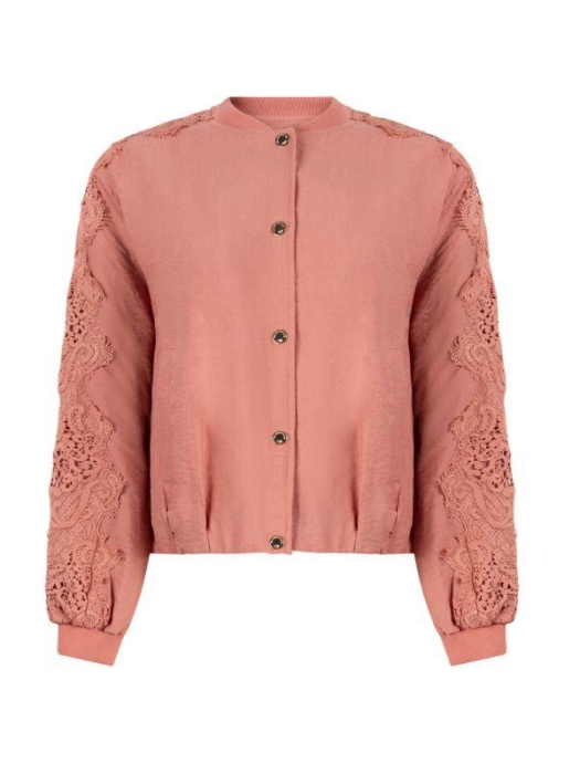 Tramontana Lace Detailed Jacket 004275 Dusty rose