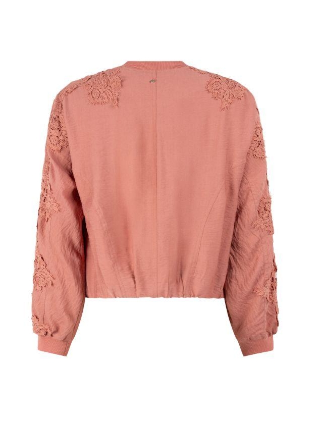 Tramontana Lace Detailed Jacket 004275 Dusty rose