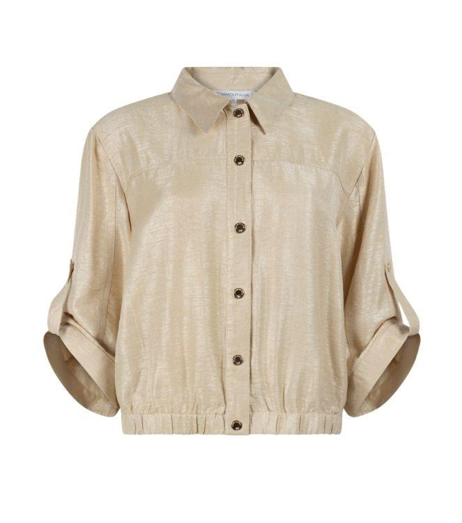 Tramontana Shimmer Roll-Up Sleeve Jacket 001225 Pebble