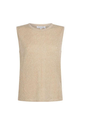 Tramontana Sleeveless Jumper Sequins 001225 Pebble