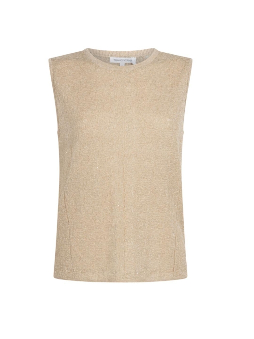 Tramontana Sleeveless Jumper Sequins 001225 Pebble