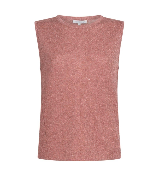 Tramontana Sleeveless Jumper Sequins 004275 Dusty rose