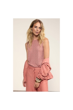 Tramontana Sleeveless Jumper Sequins 004275 Dusty rose