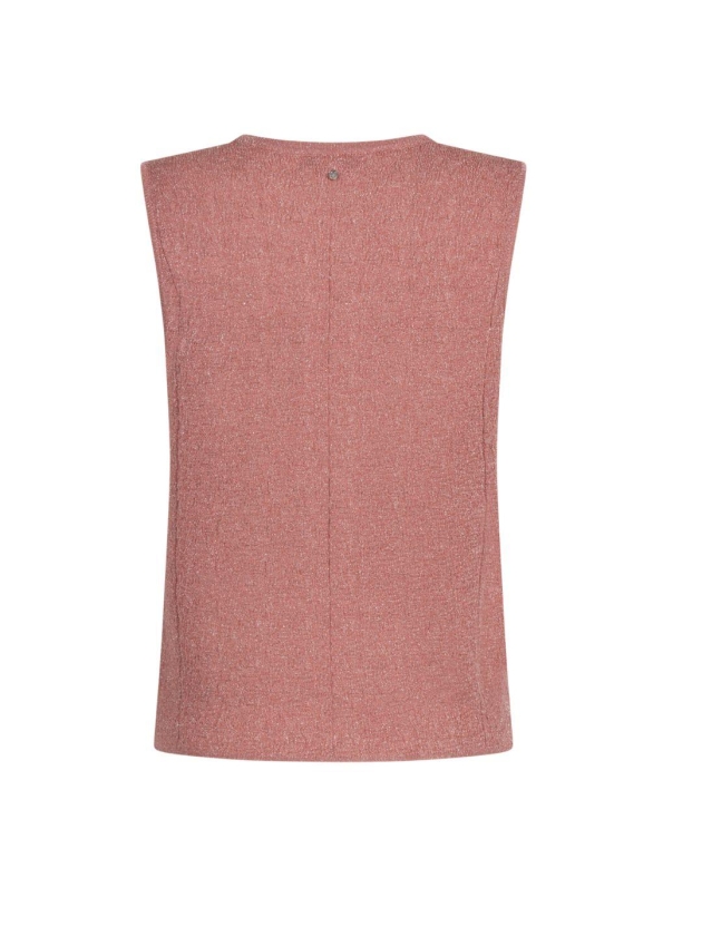 Tramontana Sleeveless Jumper Sequins 004275 Dusty rose
