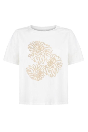 Tramontana Embroidered Artwork T-Shirt 001100 Off white