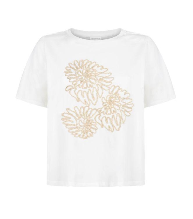 Tramontana Embroidered Artwork T-Shirt 001100 Off white