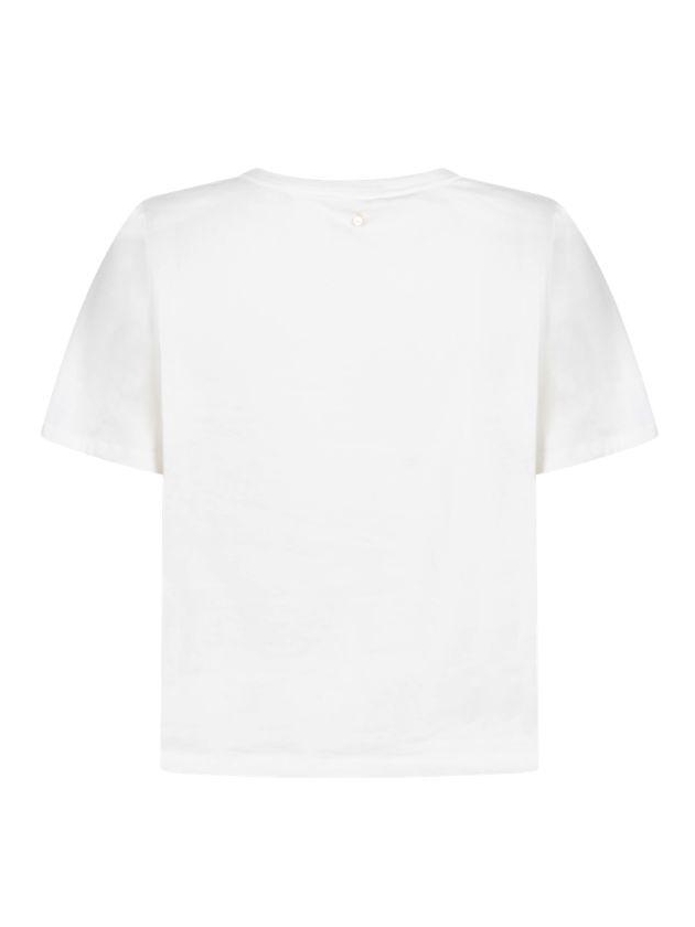 Tramontana Embroidered Artwork T-Shirt 001100 Off white