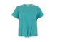 Tramontana Crinkled Short-Sleeve Top 005835 Deep aqua blue