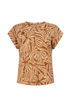 Tramontana Top Flowy Shells 009992 Print browns