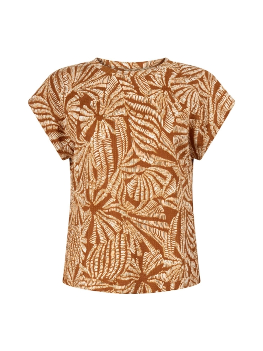 Tramontana Top Flowy Shells 009992 Print browns