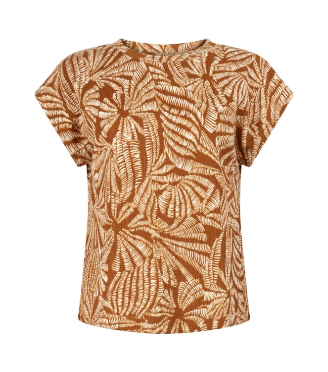 Tramontana Top Flowy Shells 009992 Print browns
