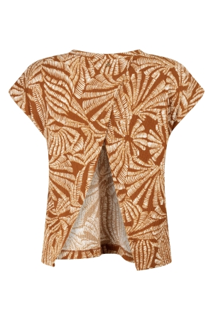 Tramontana Top Flowy Shells 009992 Print browns