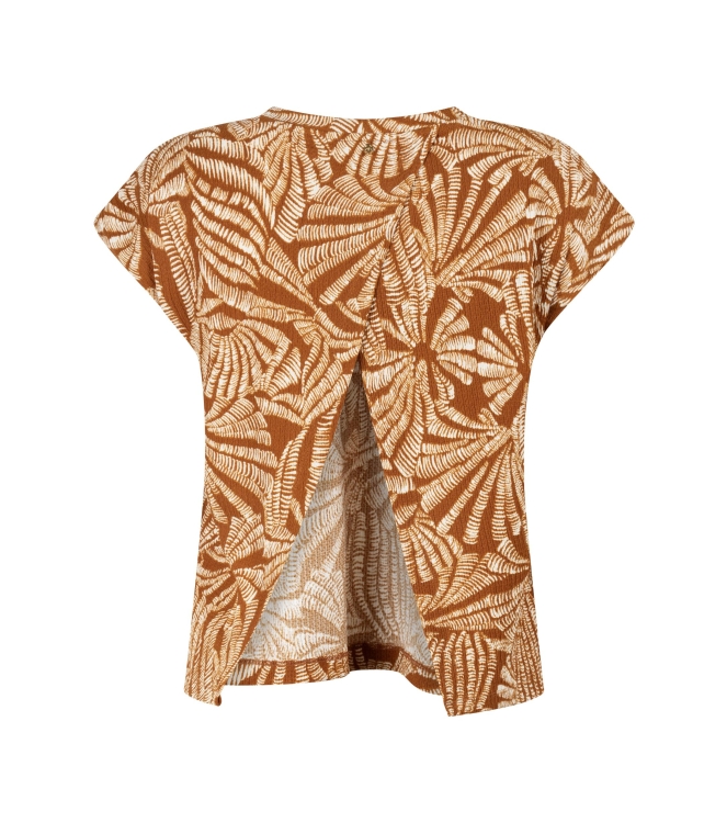Tramontana Top Flowy Shells 009992 Print browns