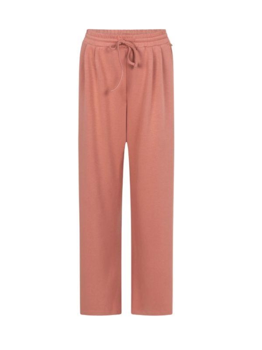 Tramontana Wide-Leg Trousers Self-Fabric Belt 004275 Dusty rose