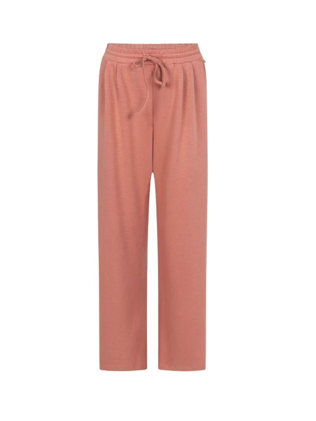 Tramontana Wide-Leg Trousers Self-Fabric Belt 004275 Dusty rose