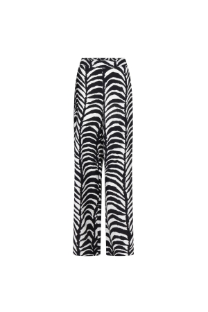 Tramontana Wide-Leg Trousers Palm Eclipse 009998 Print blacks