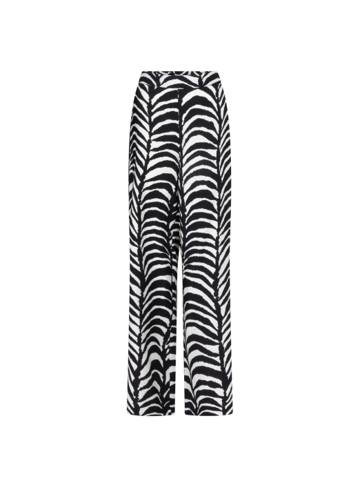 Tramontana Wide-Leg Trousers Palm Eclipse 009998 Print blacks