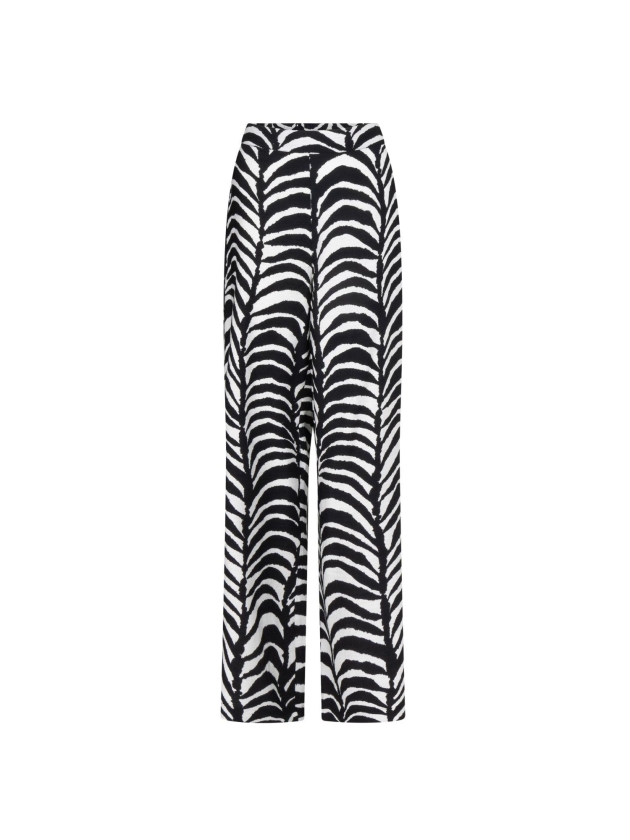 Tramontana Wide-Leg Trousers Palm Eclipse 009998 Print blacks