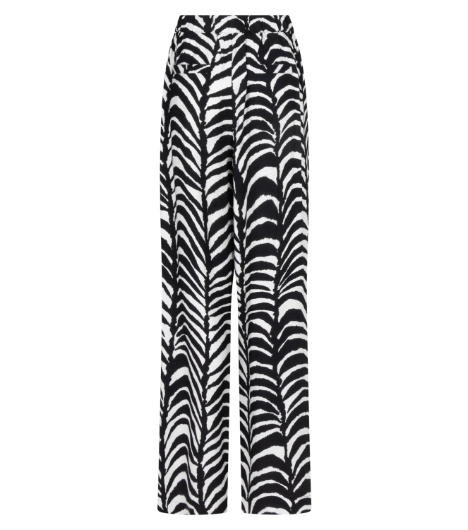 Tramontana Wide-Leg Trousers Palm Eclipse 009998 Print blacks